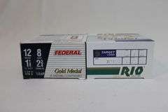 Rio target load, 12 gauge,8 shot, 2 3/4" shotgun shells, 25 rounds