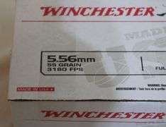 Winchester 5.56 mm, 55 gr. M193 FMJ