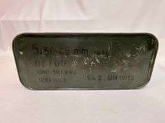 Military 5.56x45mm ammo in original can