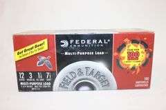 Federal 12 gauge, 2 3/4", 7 1/2 shot