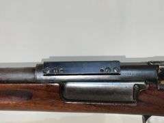 Military rifle, sporterized stock, make unknown