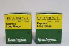 Remington 410 gauge, 3", No. 4 shot