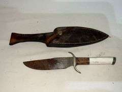 Damascus knife, 7" blade