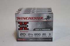 Winchester 20 gauge, 2 3/4" , No. 3 Buck