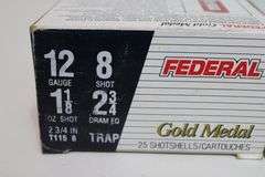 Rio target load, 12 gauge,8 shot, 2 3/4" shotgun shells, 25 rounds