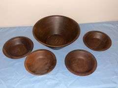 Quality Heirloom Walnut Bowls, Walnut Bowls Factory Store salad bowl set
