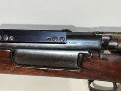 Military rifle, sporterized stock, make unknown