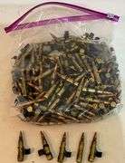 Military ammo 5.56, orange tips, 250 rounds +/-.