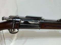 Military rifle, sporterized stock, make unknown