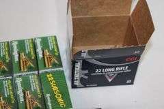 500 +/- rounds of .22 LR ammunition.