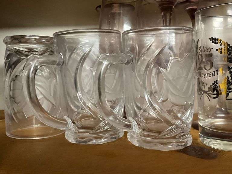 Assortment of glassware, Movie Star HiBall glasses
