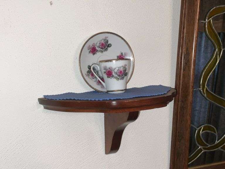 Framed faux stain glass mirror 23" x 19"