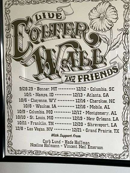 Live Colter Wall and Friends poster