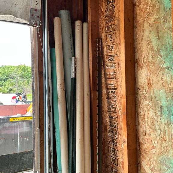 12x12 and 4x4 ceramic tile, PVC pipe