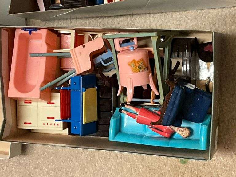 1950's plastic dollhouse furniture
