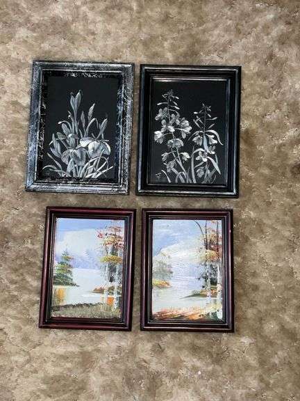 Alaskan Fireweed & Wild Iris hand painted art image