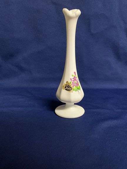 Fenton bud vase, 8" T image