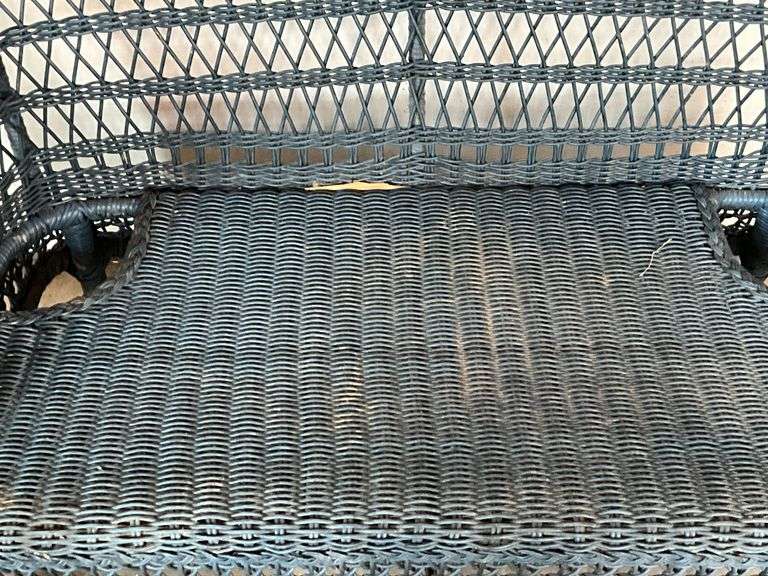 Wicker loveseat 52" W