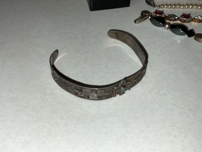 Sterling pieces with stones and pearls
