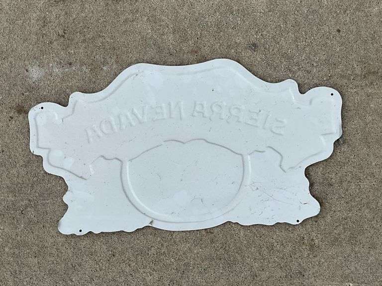 Sierra Nevada metal beer sign