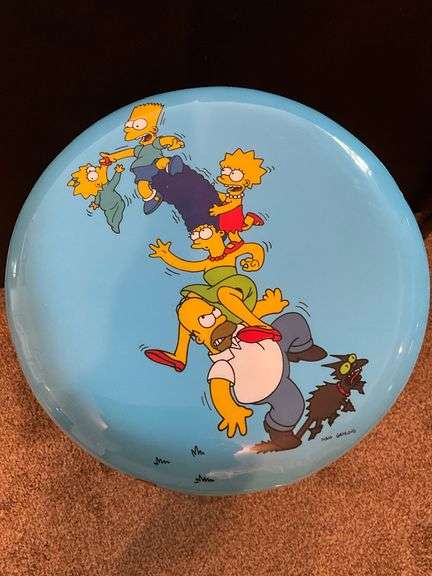The Simpsons padded game stool
