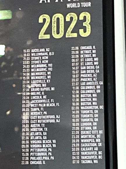 Morgan Wallen One Night At A Time Tour 2023 poster