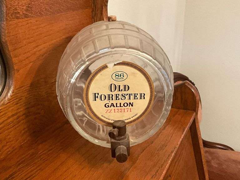 Old Forester Gallon glass whiskey barrel image