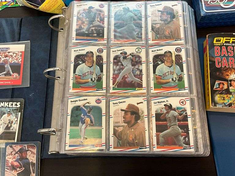 Assortment of sports cards, baseball, football, others