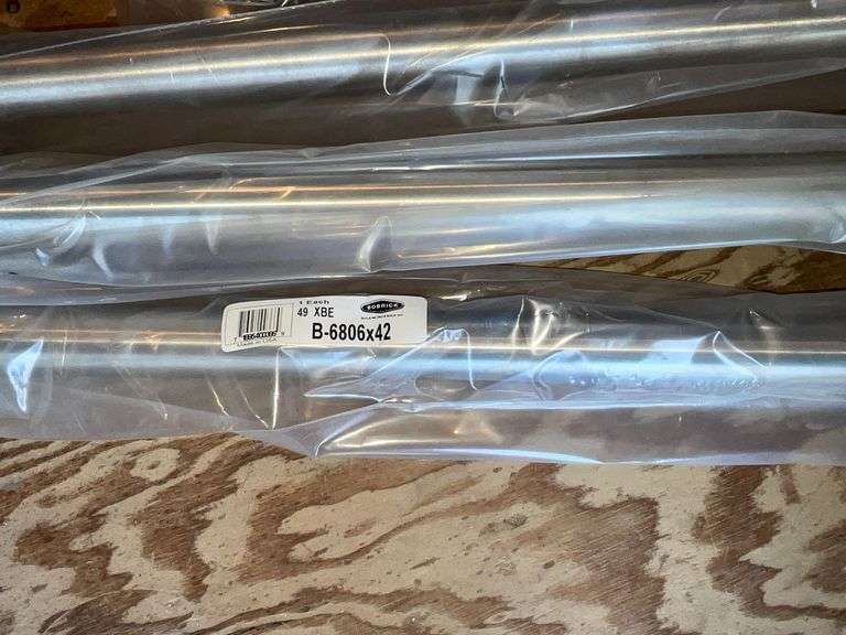 Bobrick stainless steel safety rails (3) 18", (1) 30", (2) 42"