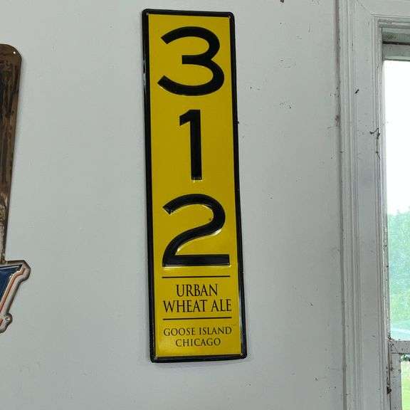 312 Urban Wheat Ale metal sign