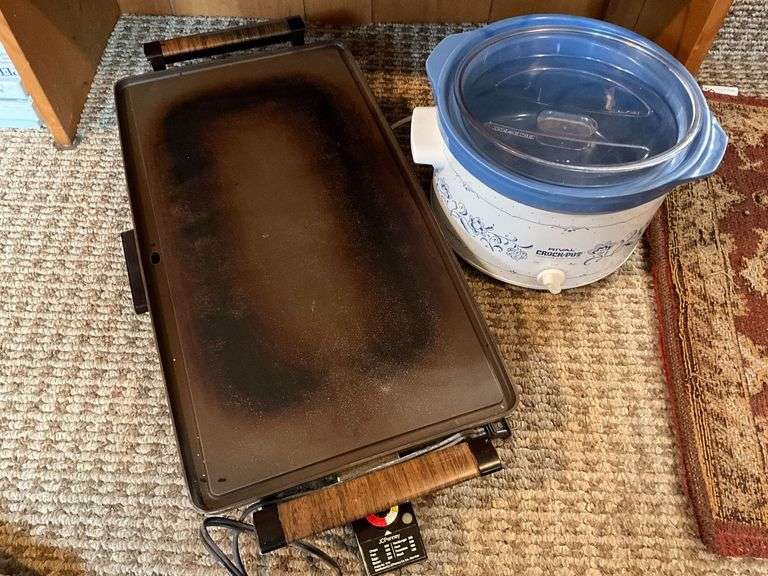 Rival crockpot, JCPenney electric griddle, working condition