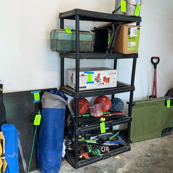 Plastic shelf, CONTENTS NOT INCLUDED