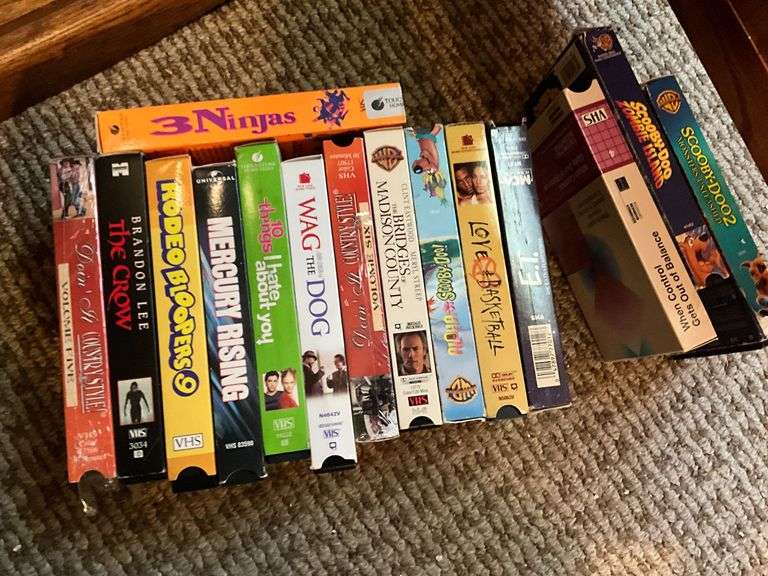 Assortment of VHS & DVD movies