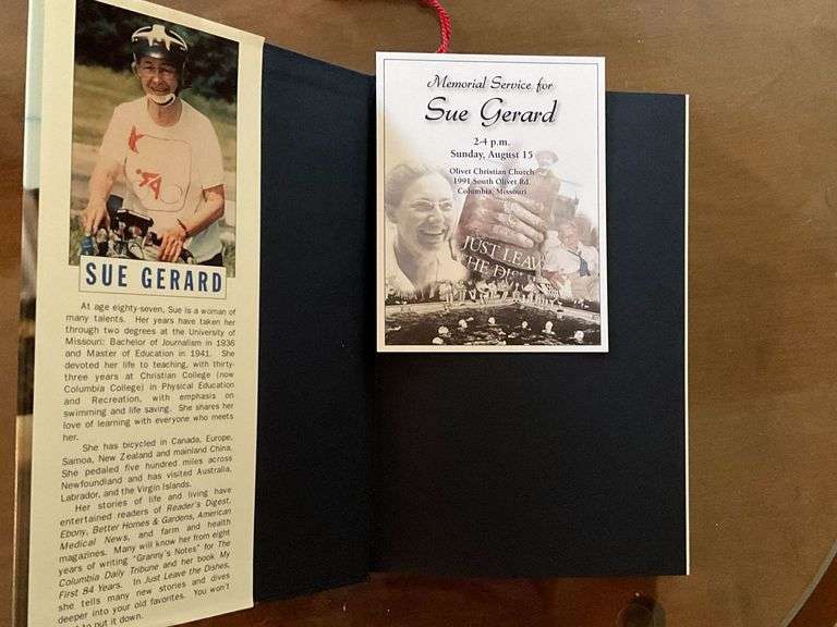 Sue Gerard book, local church plates, framed print of Columbia, Boone County 1869