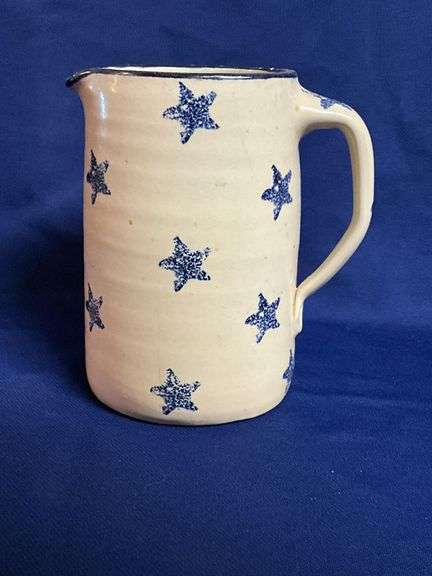 Marshall Pottery Inc. Stoneware pitcher, star pattern image
