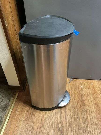 Simple Human stainless steel trash can image