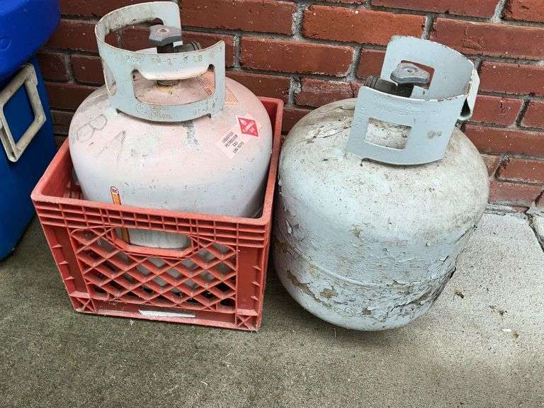 (2) 15 lb. propane tanks image
