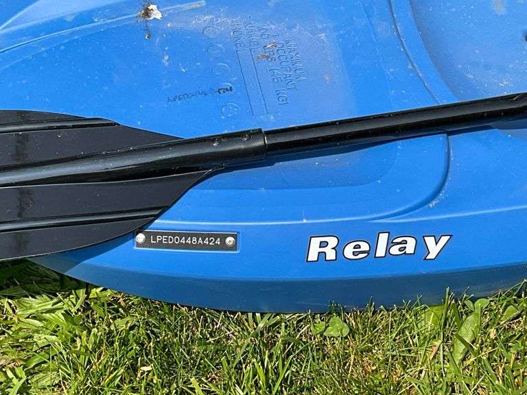 Lifetime Relay mini kayak with set of oars, 100 lb. capacity, 62" L