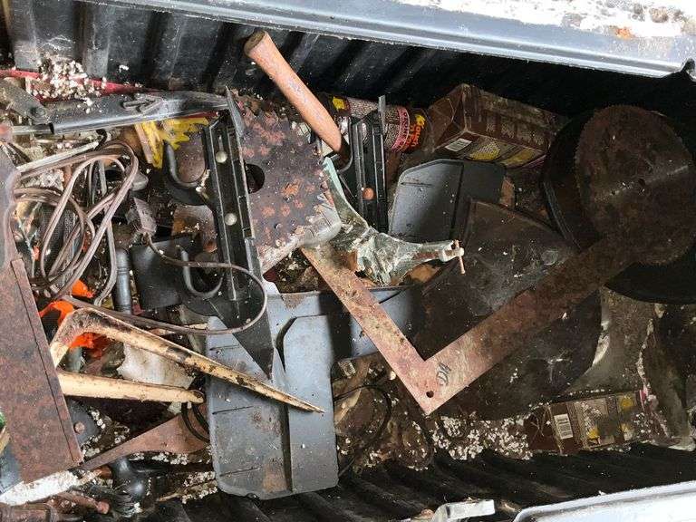Tuff box, 45" L with assorted tools
