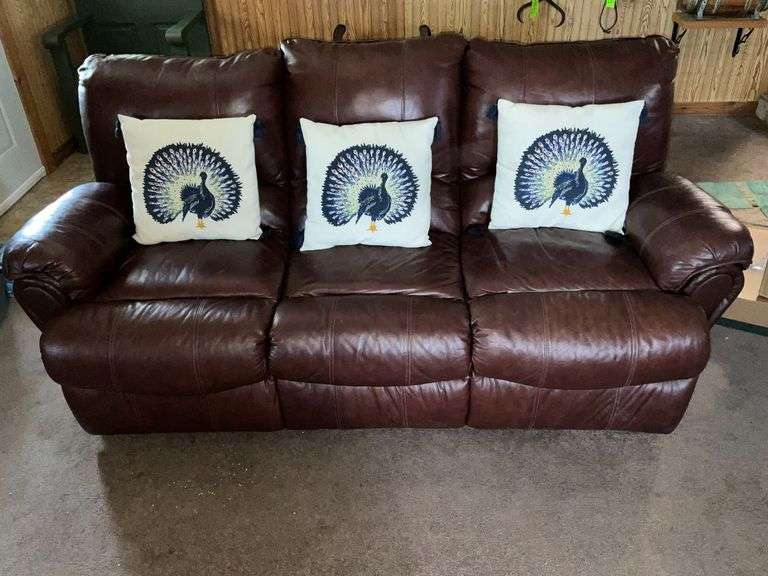 Reclining couch, leather like image