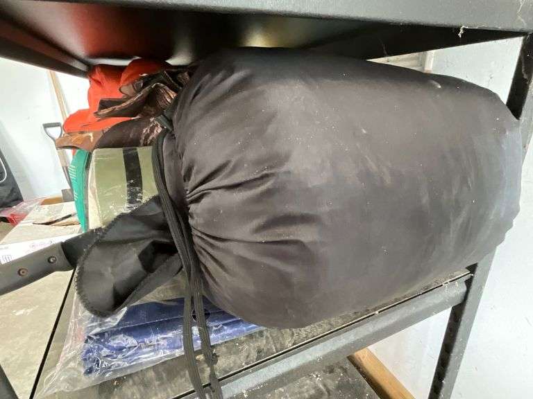 Sleeping bags, mat, machete, tent, etc.