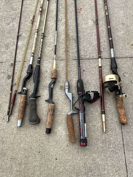 TruTemper, Bass Pro, Zebco, Shakespeare and other fishing rods