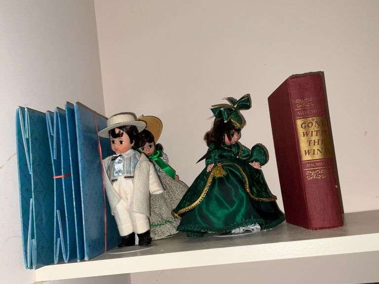 Madame Alexander dolls, Rhett Butler and Scarlett with original boxes