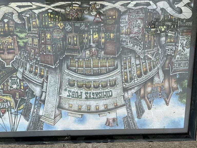 "Pubs of the South Side" framed print