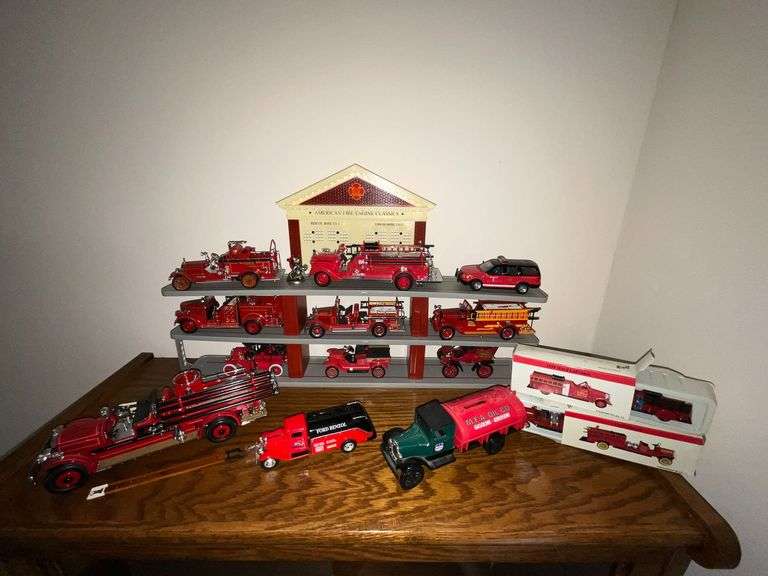 American Fire Engine Classics display with fire engines