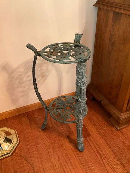 Cast iron plant stand