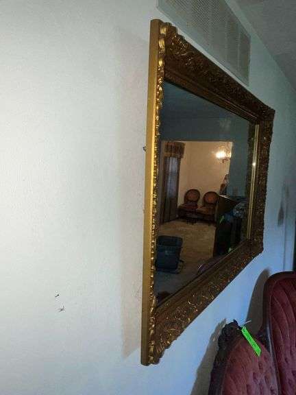 Ornate framed mirror