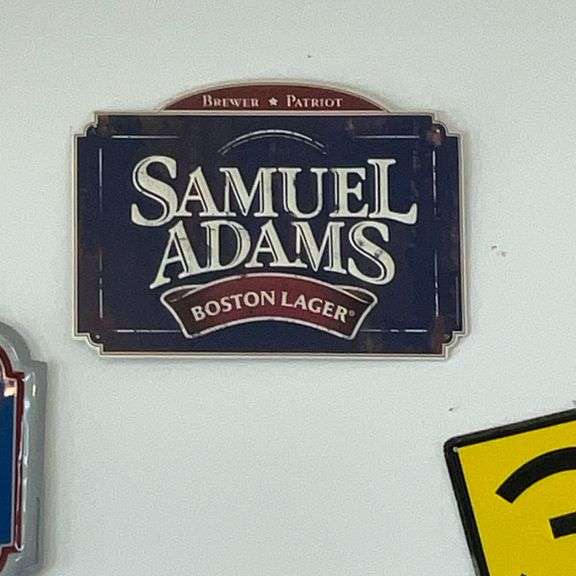 Samuel Adams Boston Lager metal sign