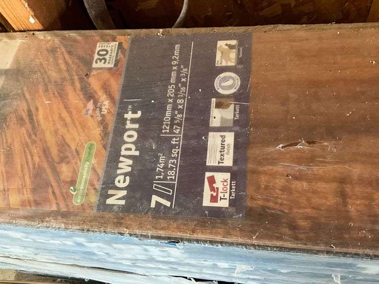 11 cartons of Tarkett T-Lock laminate flooring