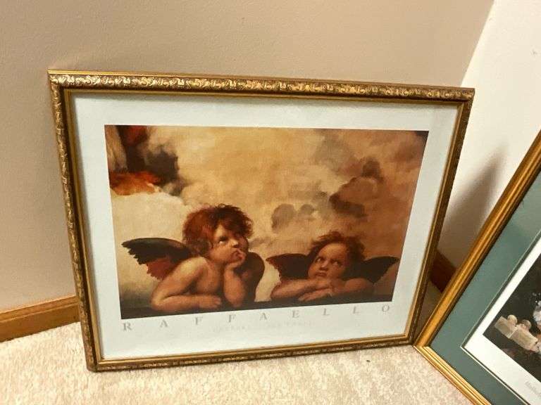Precious Moments framed and matted print "Hallelujah Square" by Samuel J. Butcher